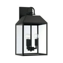 Capital Lighting 953432 Nelson 3 Light 19" Tall Outdoor Wall Sconce - Black
