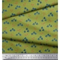 thumbnail image 3 of Soimoi Green Moss Georgette Fabric Elk & Deodar Cedar Tree Print Sewing Fabric Yard 42 Inch Wide, 3 of 3