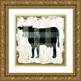 thumbnail image 1 of Sophie 6 26x26 Gold Ornate Wood Framed with Double Matting Museum Art Print Titled - Farm Fashion Cow, 1 of 4