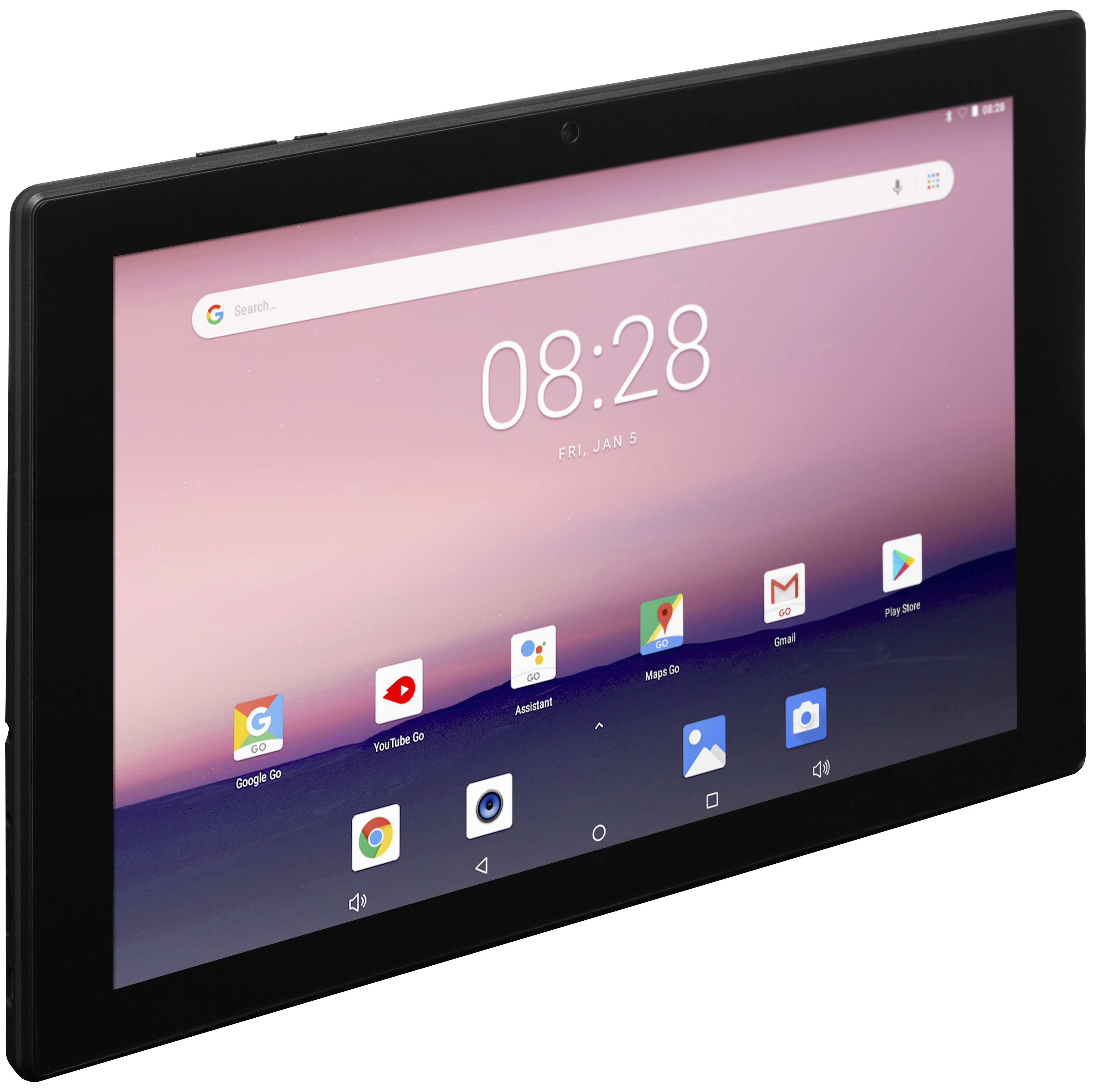 EVOO 11.5" Android Tablet, Quad Core, 32GB Storage, Micro SD Slot, Dual Cameras, Android 8.1 Go Edition, Black - image 2 of 4