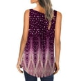 thumbnail image 3 of ONLYSHE Summer Women Tank Tops V Neck Casual Flowy Sleeveless T-shirts Flare Blouse, 3 of 4
