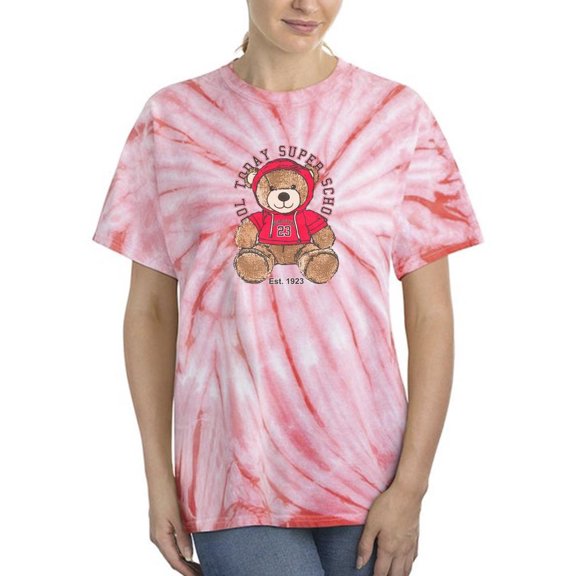 Cool Today Super School Bear Tie Dye Cyclone Women -Image by Shutterstock, Female Small