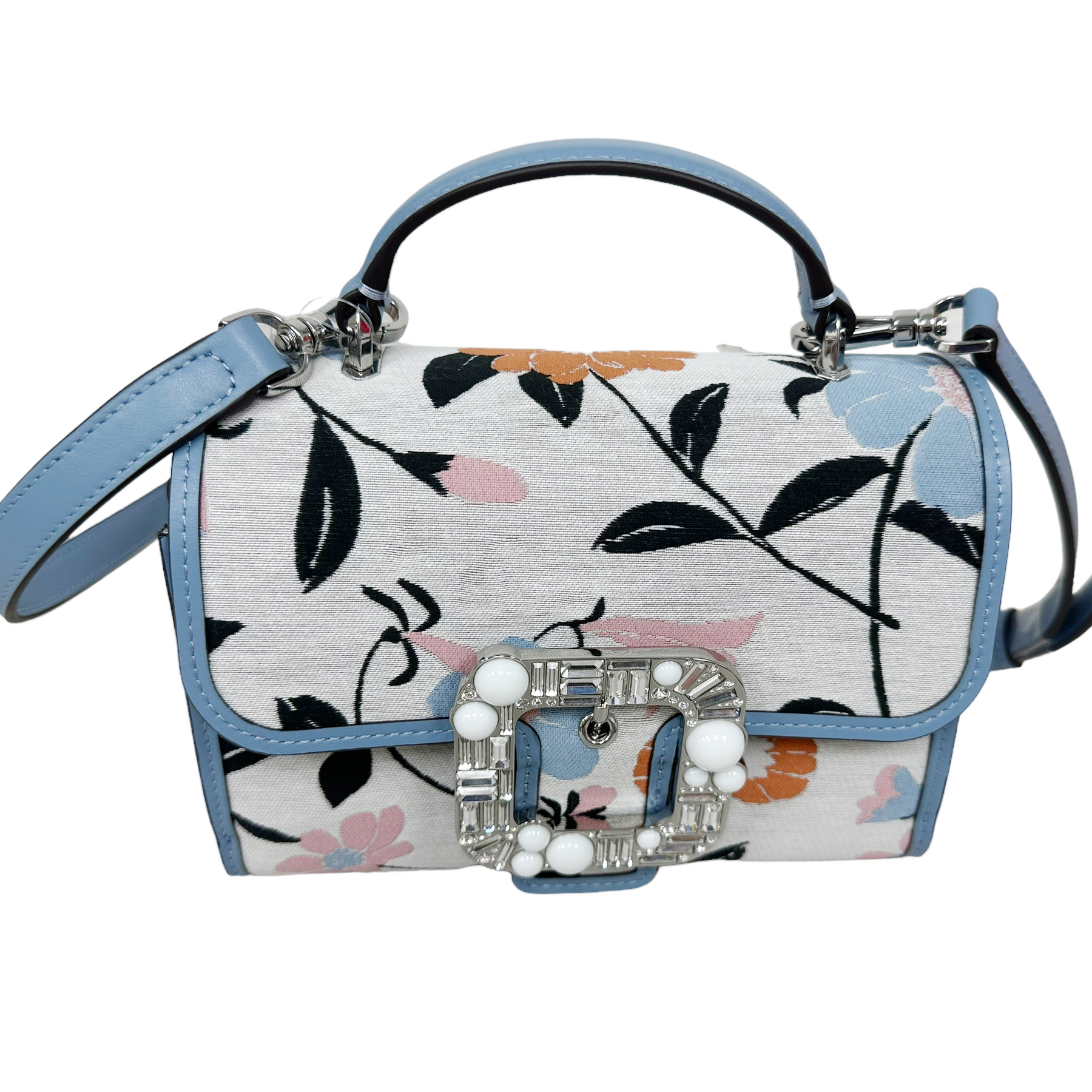 Kate Spade bag. lovitt buckled floral jacquard small top handle crossbody.  
