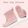 thumbnail image 4 of EONROACOO Toddler Kids Rain Boots for Boys Girls, Anti-Slip Rubber Rainboots, Pink(Size 5), 4 of 10