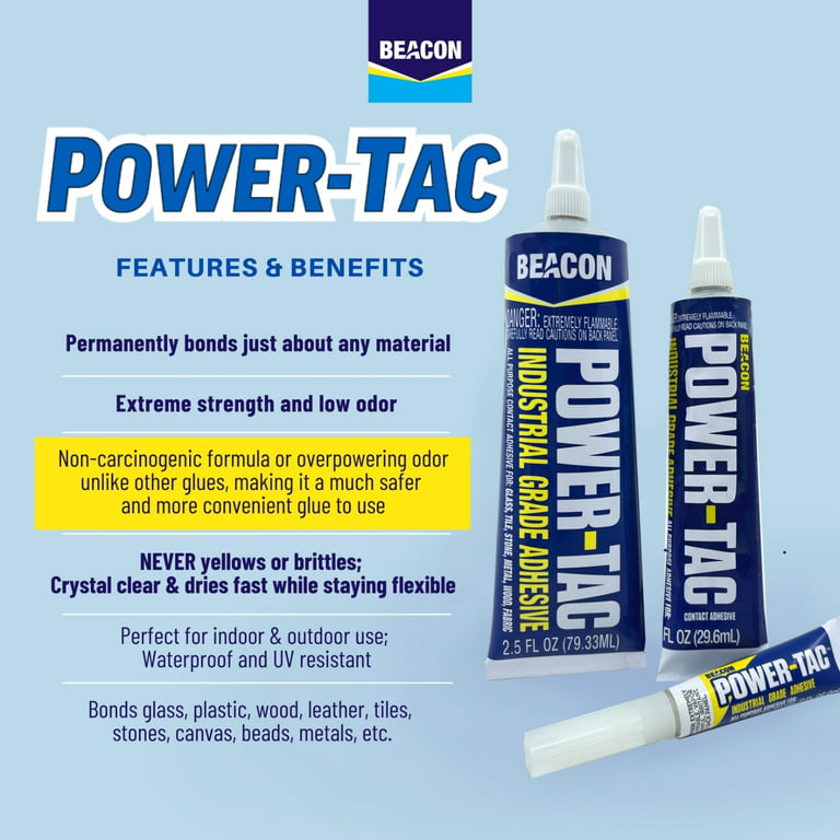  BEACON Foam-Tac Powerful Glue - Fast-Drying, Waterproof, Ideal  for Foam, Plastics, Balsa Wood, and Carbon Fiber - Perfect for RC Builders,  6 Tube Bag, 12-Pack : Arts, Crafts & Sewing