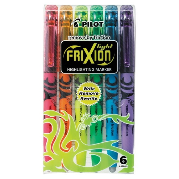 Pilot SWFL-S6 FriXion Light Erasable Highlighter (Pack of 6)