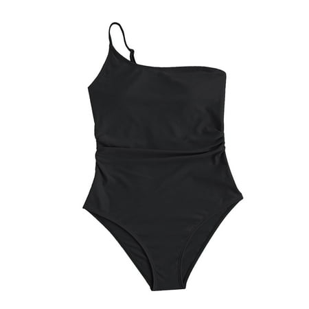 

adviicd Toddler Swim Little Girls Summer Two Piece Boyshort Tankini Kids Swimsuit Black 14 Years