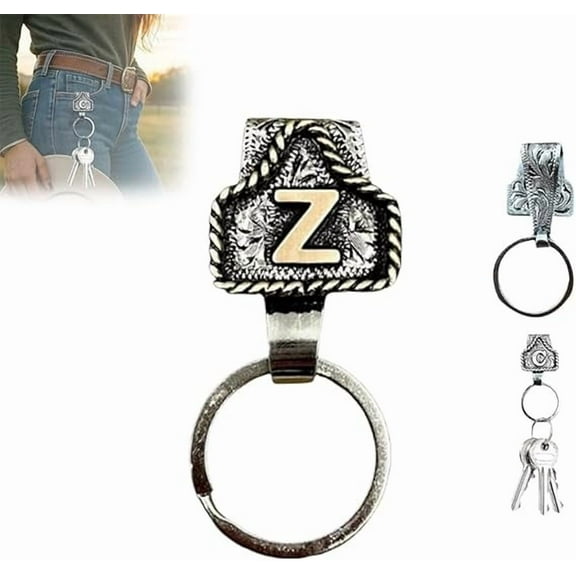 Western Metal Keychain Key Holder For Belt Fast Release Keychain Clip With Personalizing Design For Men Accessories