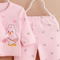 thumbnail image 4 of Linfrsh Girl Preemie Clothes Preemie Twin Baby Boy Clothes Baby 5PCS Sleeve +Bib Tops+Hat+Pants Long Girls Outfits Long Sleeve Cute Light Pink,0-3 Months, 4 of 4