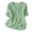Light Green, variant on Women's V-Neck 3/4 Sleeve Top, Cotton Linen Embroidered Casual T-Shirt for Spring and Summer Daily Wear, Bohemian Style Blouse with Decorative Stitching Black L