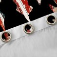 thumbnail image 4 of Manfei Vintage Cowboy Blackout Curtains Set of 2 (52x84 Each),Grunge American Flag Curtain,Red Black, 4 of 7