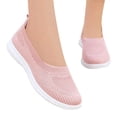 thumbnail image 3 of Mostsola Flats for Women Lightweight Walking Shoes Knit Mesh Slip on Shoes Casual Penny Loafers, 3 of 4