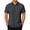 Deep grey, variant on Short Sleeve Mens Dress Shirts Casual Solid Shirts for Men Button Down Business Shirt