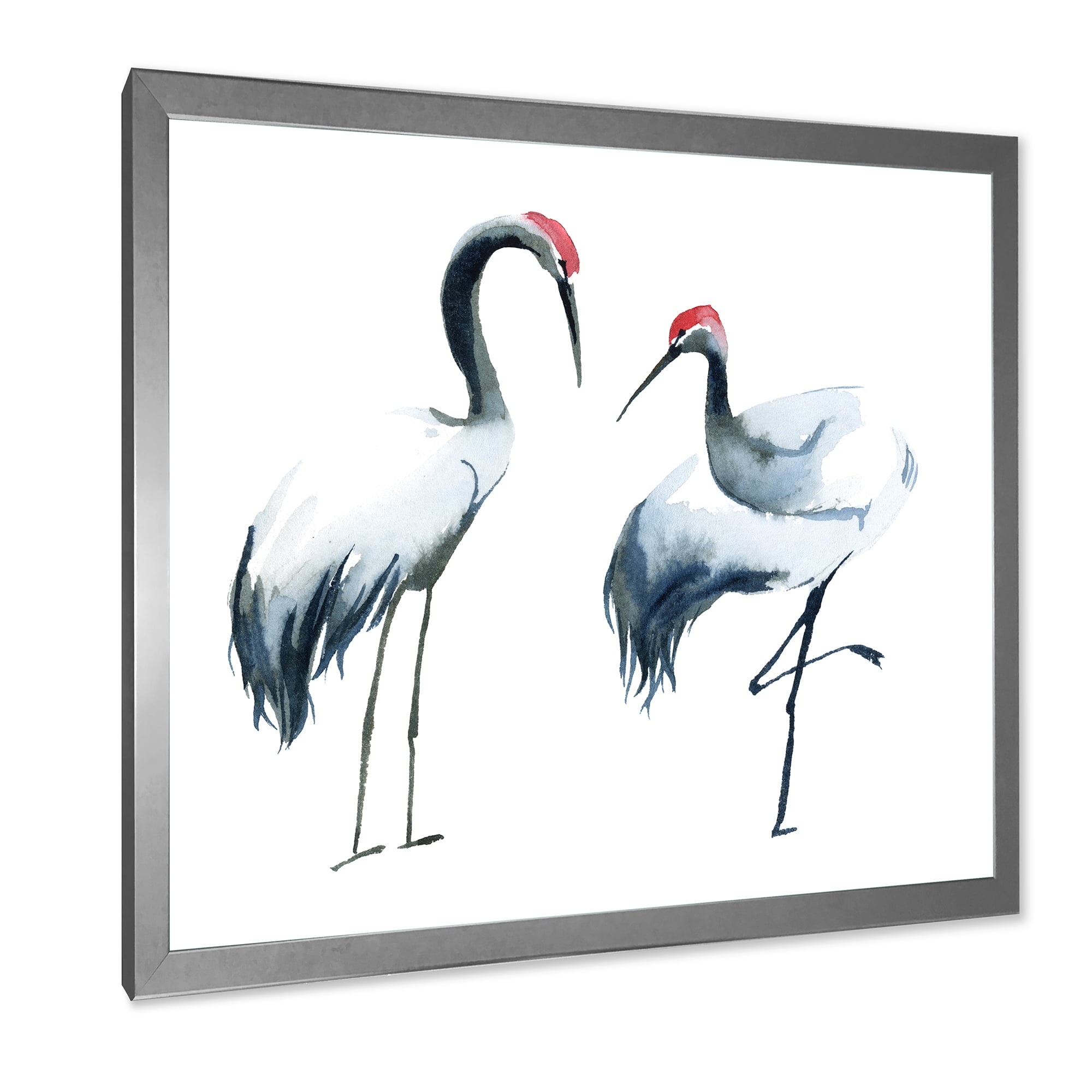 Designart 'Two Monochrome Shadoofs' Farmhouse Framed Art Print