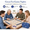 thumbnail image 6 of 4-Layer American Mahjong Tiles Set for Home Travel & Game Nights, for Adults Family & Friends, 160 Pcs Acrylic Engraved Tiles with Carrying Bag & Dice, 6 of 9