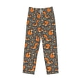 thumbnail image 6 of Uemuo Fox And Mushroom Pattern Men's Wide Leg Palazzo Lounge Pants with Pockets Light Weight Loose Comfy Casual Pajama Pants-Large, 6 of 9