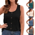 thumbnail image 1 of CHUMUD Plus Size Tank Tops for Women Loose Fit Trendy Sleeveless Ribbed Top Summer Casual, 1 of 8