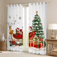 thumbnail image 2 of jejeloiu Cartoon Santa Claus Black Out Curtains,Merry Christmas Tree Curtains Pack of 2 (42x63 Each),Xmas Gifts Bedroom Curtains For Girls Boys,Ultra Soft Home Decor, 2 of 6