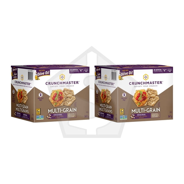 Crunchmaster Craquelin Sans Gluten Multigrains Original - Lot de 2