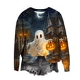 thumbnail image 2 of Amzcrzy Chandails en Molleton pour Femmes Halloween Chandail en Molleton Halloween Chandail en Molleton Femmes Chandails en Molleton Graphiques Mignons Chemises Halloween Automne Chandail en Molleton Col Rond Chandails en Molleton pour Femmes TG, 2 of 4