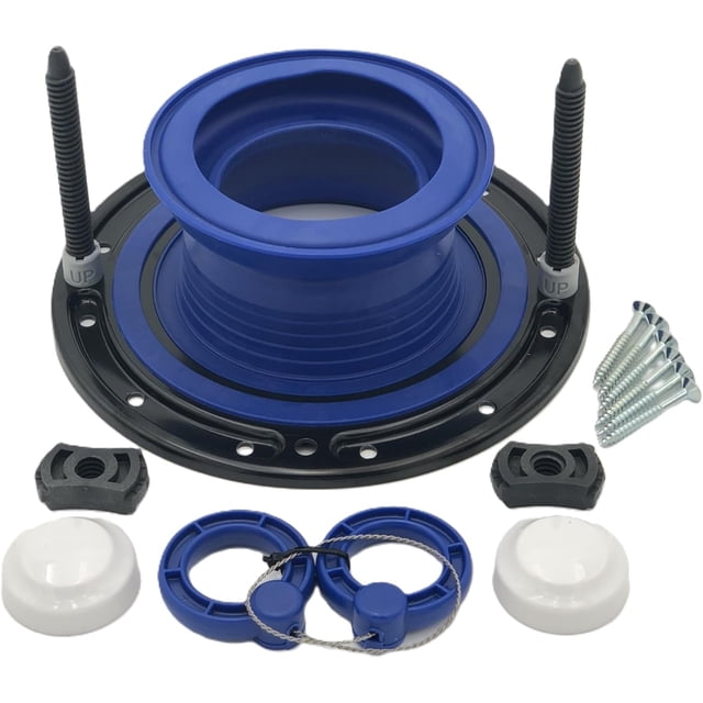 Kit de reparación de bridas de inodoro One-N-Done, universal, sin cera