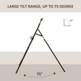 thumbnail image 4 of HOMCOM A-Frame Easel of Maximum Height 53", Holds Canvases Up to 43", Painting Studio Art Easel that Tilts up to 75° Degrees for Adults, Beginners, Students, Brown, 4 of 9