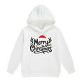 thumbnail image 3 of Christmas Kids Boys Girls Hooded Jacket Christmas Cartoon Prints Hoodie Sweatshirt Toddler Child Pullover, 3 of 5