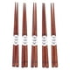 thumbnail image 4 of Palillos reutilizables, 5 pares de palillos de madera Palillos de madera duraderos Palillos elegantes y modernos, 4 of 8