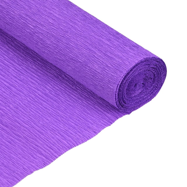 Unique Bargains Rouleaux de Papier Crêpe 7,5 Pi de Long 20 Pouces de Large, Violet Foncé, Lot de 2