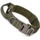 thumbnail image 1 of Tactical Dog Collar with Control Handle Military Adjustable Collar,Nylon, Metal Buckle, Padded for Large Dogs Trainning Outdoors(Army Green-M), 1 of 4