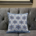 thumbnail image 4 of Medallion Throw Pillow with Removable Cover in Off-White Blue Orange Purple 18x18, 4 of 4