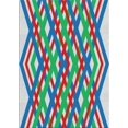 thumbnail image 1 of Ahgly Company Indoor Rectangle Patterned Blue Green Novelty Area Rugs, 6' x 9', 1 of 6
