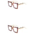 thumbnail image 3 of Guardurnaity Gafas de lectura con lentes antiazules, gafas colgantes de moda con montura grande, gafas de lectura con luz azul de aleación, Tipo 2 2piezas, 3 of 6