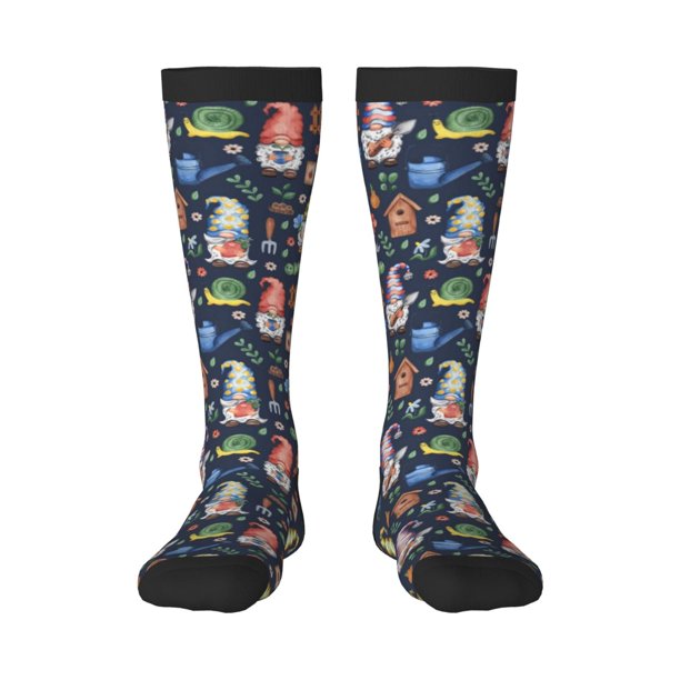 Balery Garden Gnomes Calcetines novedosos Calcetines deportivos Calcetines hasta la rodilla Calcetines de algodón Calcetines originales y geniales