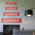 thumbnail image 2 of KATRINA Vintage Plastic Street Sign Childrens Name Room Sign | Indoor/Outdoor |  24" Wide, 2 of 4
