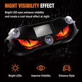 thumbnail image 4 of Solar Demon Eye LED Car Ambient Light, Dynamic Flicker Devil Eyes Design, Waterproof Solar & USB Rechargeable, No Drill Suction Cup for Windshield Rear Window(Red), 4 of 7