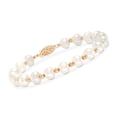 thumbnail image 2 of Ross-Simons Mom & Me 4-7mm Cultured Pearl Bracelet Set Of 2 in 14kt Yellow Gold, Women's, Adult, 2 of 5
