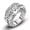 White, variant on 925 Silver Hollow Cubic Zirconia Crystal Heart Ring Women Elegance Jewelry Gifts-Light Blue-9