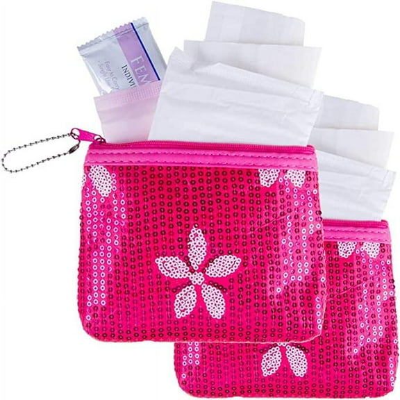 Be Prepared Period First Period Kit for Girls - Feminine Pads & Liner  (Pink 2pk)