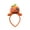 A002- b, variant on Witch Hat Headband with 3D Plush Green Face and Orange for Halloween Party Accessory