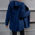 thumbnail image 5 of BSDJILFG Sherpa Lined Hoodie for Women Open Front Hooded Cardigan Fleece Lined Outerwear Jacket with Pockets,S-3XL, 5 of 8