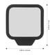thumbnail image 3 of Espejo retrovisor lateral para coche, espejo de seguridad para puntos ciegos, universal, para vehículos, 3 of 7