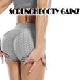 thumbnail image 2 of Butt Lifting Shorts Legging for Women Tik Tok Booty Scrunched Textured Workout Yoga Push Up Pants, 2 of 7