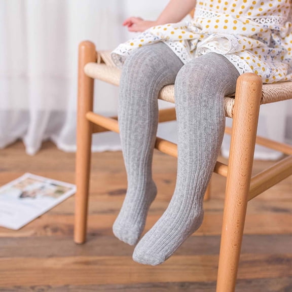 Children's Pantyhose Little Kids Youth Girls School Dress Cotton Tight For Spring Wear Medium Thick White Cotton Baby Bottoming Leggings Gray 8-12 Years