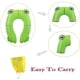 thumbnail image 3 of Asiento de inodoro plegable para ir al baño, asiento de entrenamiento portátil para ir al baño para niños pequeños (rosa) Rojo Verde, 3 of 5