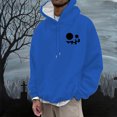 thumbnail image 2 of VBARHMQRT Chandail en Molleton Noir Homme et Femme Mode Décontractée Impression 3D Manches Longues Chandail à Capuche avec Cordon de Serrage, 2 of 5