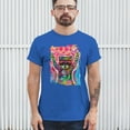thumbnail image 3 of Tee Hunt Dean Russo Cosmic Trash Panda T-Shirt Funny Weird Hippie Men's Tee, Blue, 4X-Large, 3 of 5