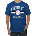 thumbnail image 1 of Wild Bobby City of Cincinnati Baseball Fantasy Fan Sports Men's T-Shirt, Royal, Medium, 1 of 6