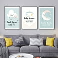 thumbnail image 1 of Set of 3 Unframed Cute Cartoon Animals Wall Art Canvas Print Poster,Simple Fashion Watercolor Art Decor for Home Living Room Bedroom Office and Children's Room, 1 of 1