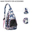 thumbnail image 2 of Yellow Bloom Sling Backpack - Vibrant Daisy Flower Pattern Crossbody Bag, Fashion Forward, 2 of 4